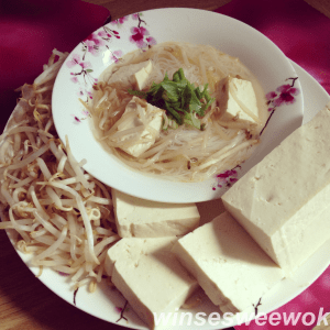 tofu beansprout soup 2