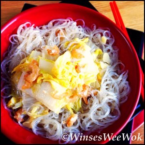 Braised Cabbage with Mung Bean Noodles 2