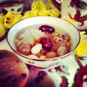 Gingko, Longan, red dates and snow fungus Dessert 3